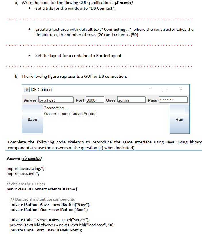 What is the output of the following code? a) | Chegg.com
