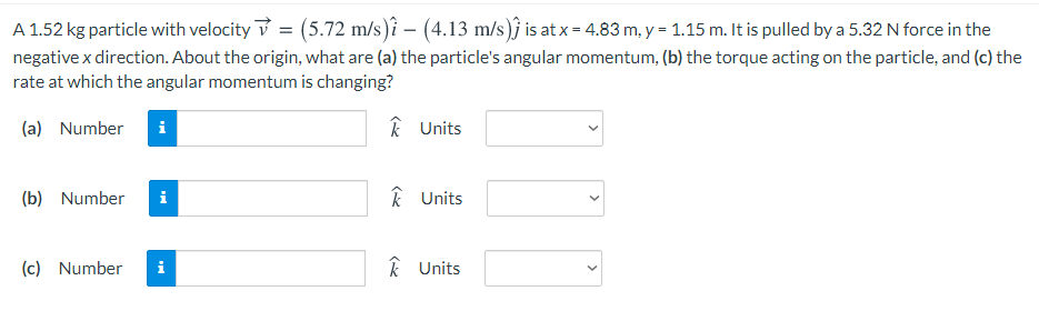 Solved A 1 52 Kg Particle With Velocity 5 72 M S ừ Chegg Com
