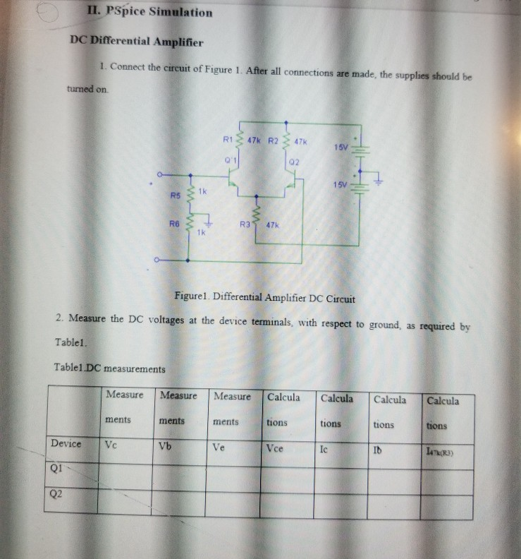 Solved III. Discussions 1. In the differential amplifier | Chegg.com