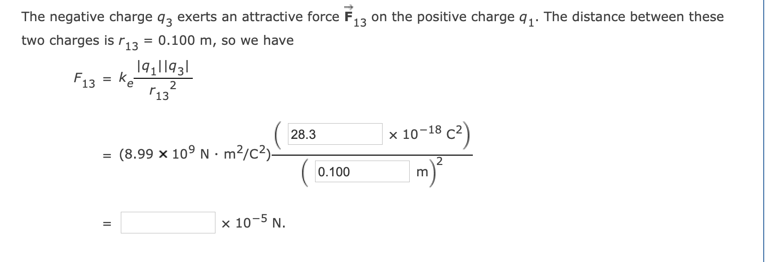 Solved Three point charges are arranged as shown in the | Chegg.com