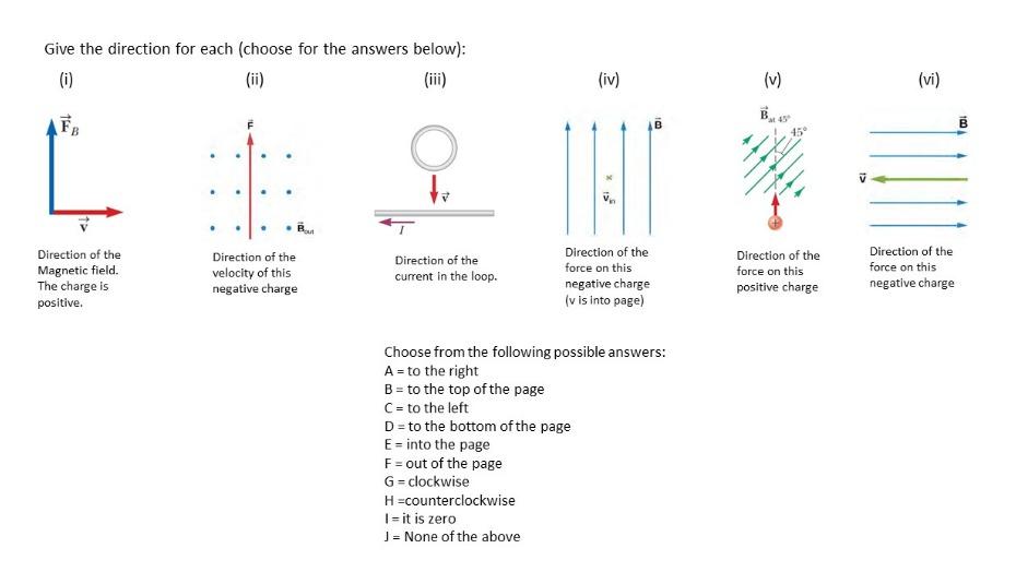 Solved Give The Direction For Each Choose For The Answer Chegg Com