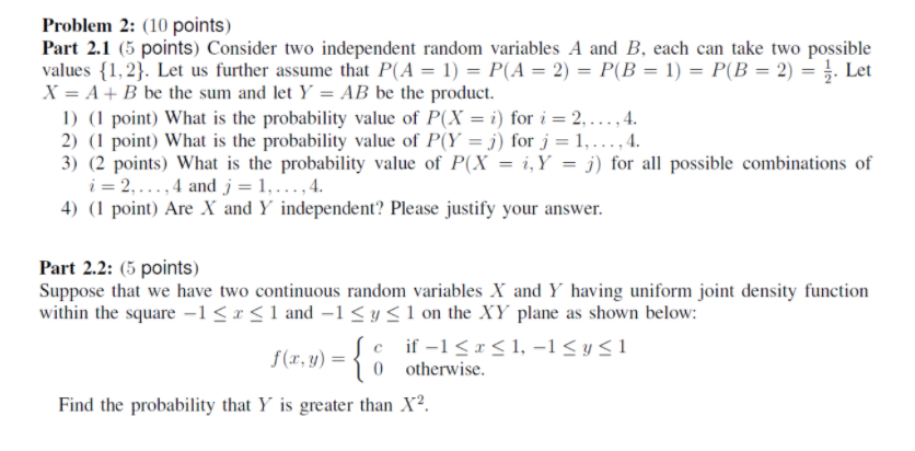 Solved Problem 2 10 Points Part 2 1 5 Points Conside Chegg Com