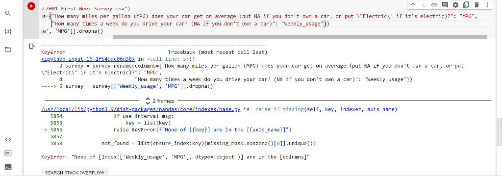 Solved import pandas as pd survey - | Chegg.com