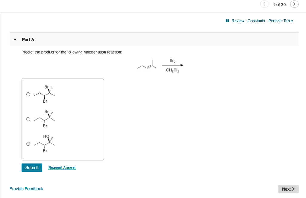 Solved 1 Of 30 A Review Constants 1 Periodic Table Part A Chegg