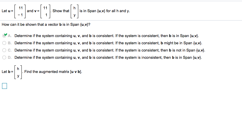 Solved 3 1 0 7 04 3 Let A And B 1 Denote The Columns Chegg Com