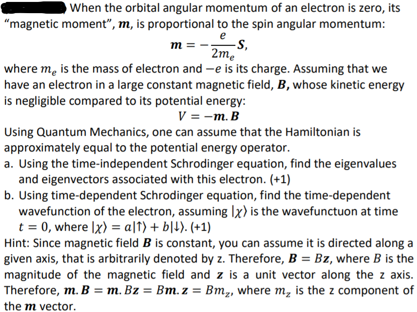 Solved When the orbital angular momentum of an electron is | Chegg.com