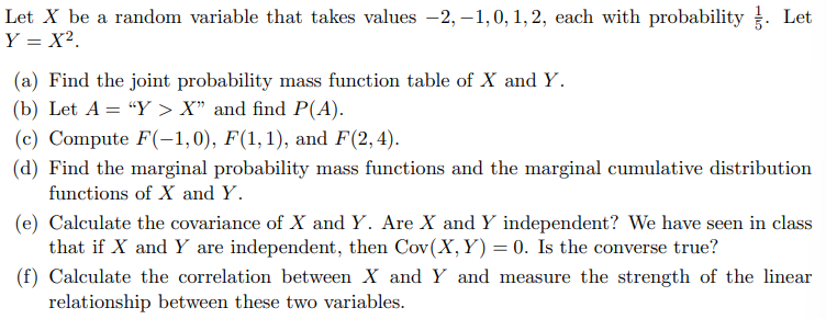Solved Let X be a random variable that takes values | Chegg.com
