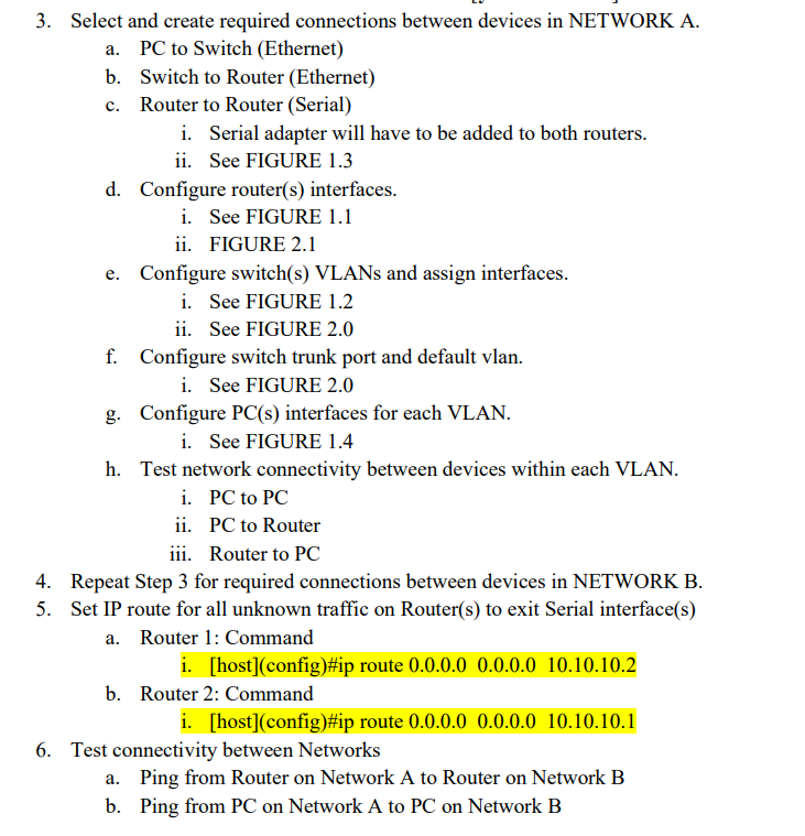 Configuration of Static Routes Objective: In this lab | Chegg.com