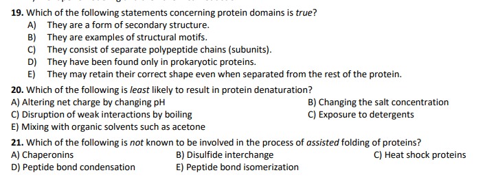 Solved 19. Which of the following statements concerning | Chegg.com