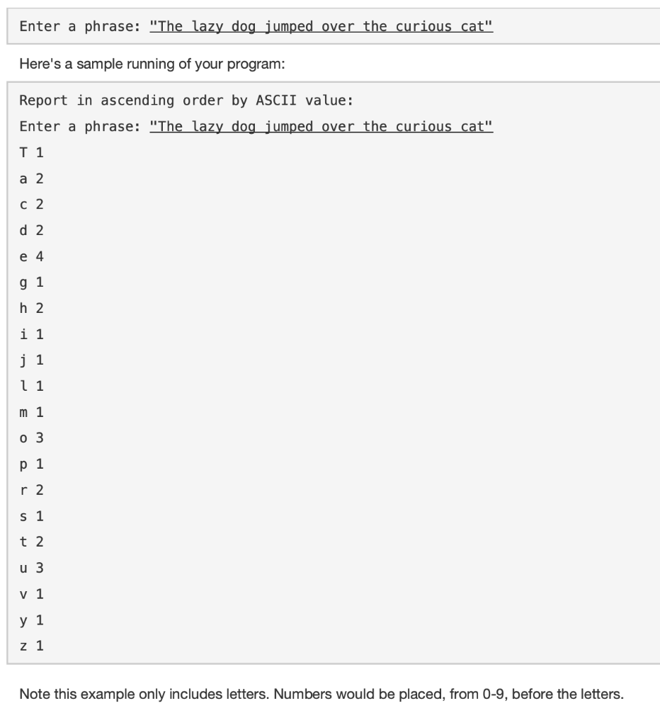 Solved IN PYTHON Given the following string, write a program | Chegg.com