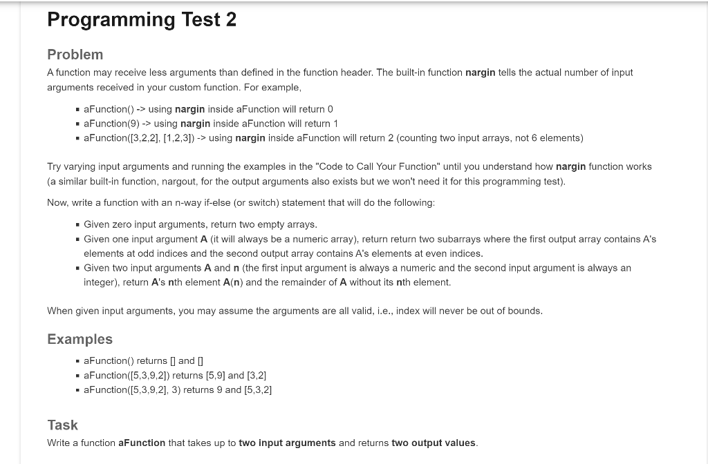 Solved Problem A function may receive less arguments than | Chegg.com