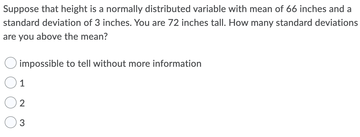 Solved Suppose that height is a normally distributed | Chegg.com