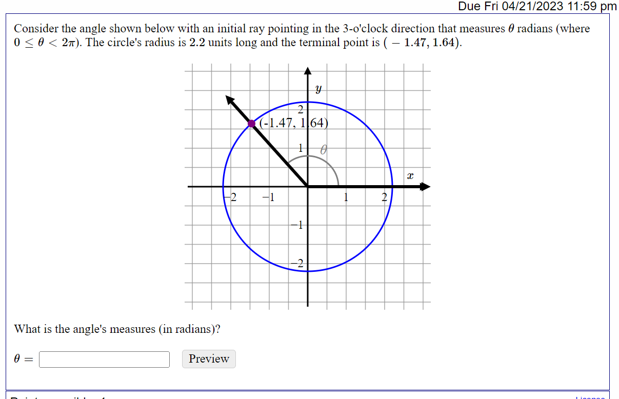 Consider the angle shown below with an initial ray | Chegg.com