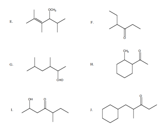 Solved Ethers/Aldehydes/Ketones Synthesis Prepare the | Chegg.com