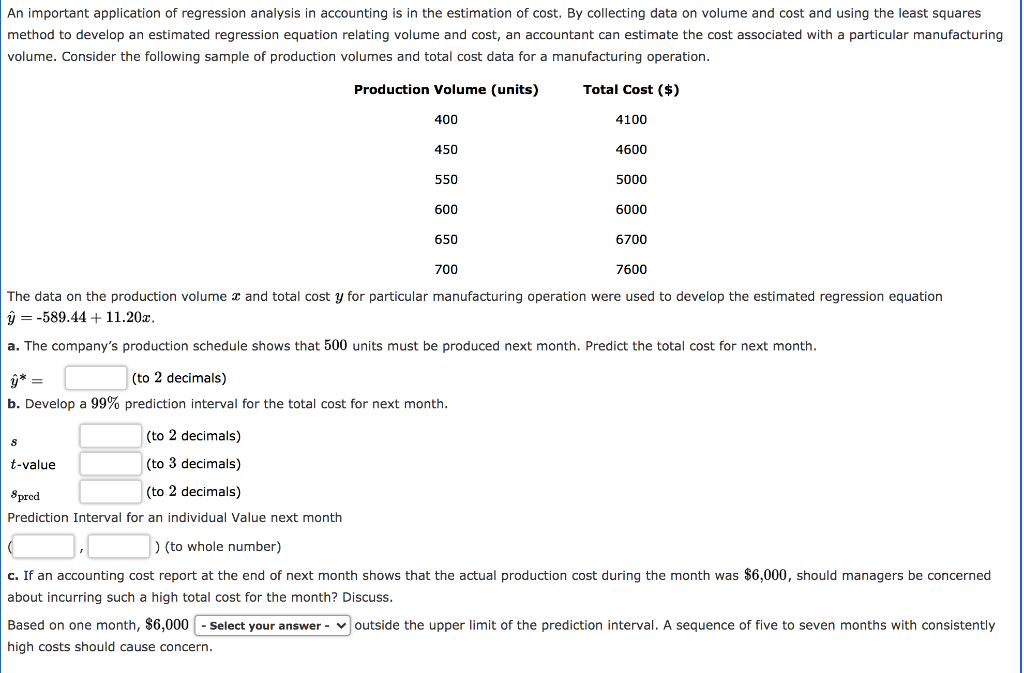 Solved An important application of regression analysis in | Chegg.com