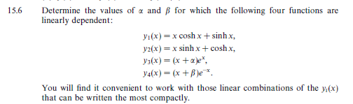 Solved 15.6 Determine the values of a and B for which the | Chegg.com