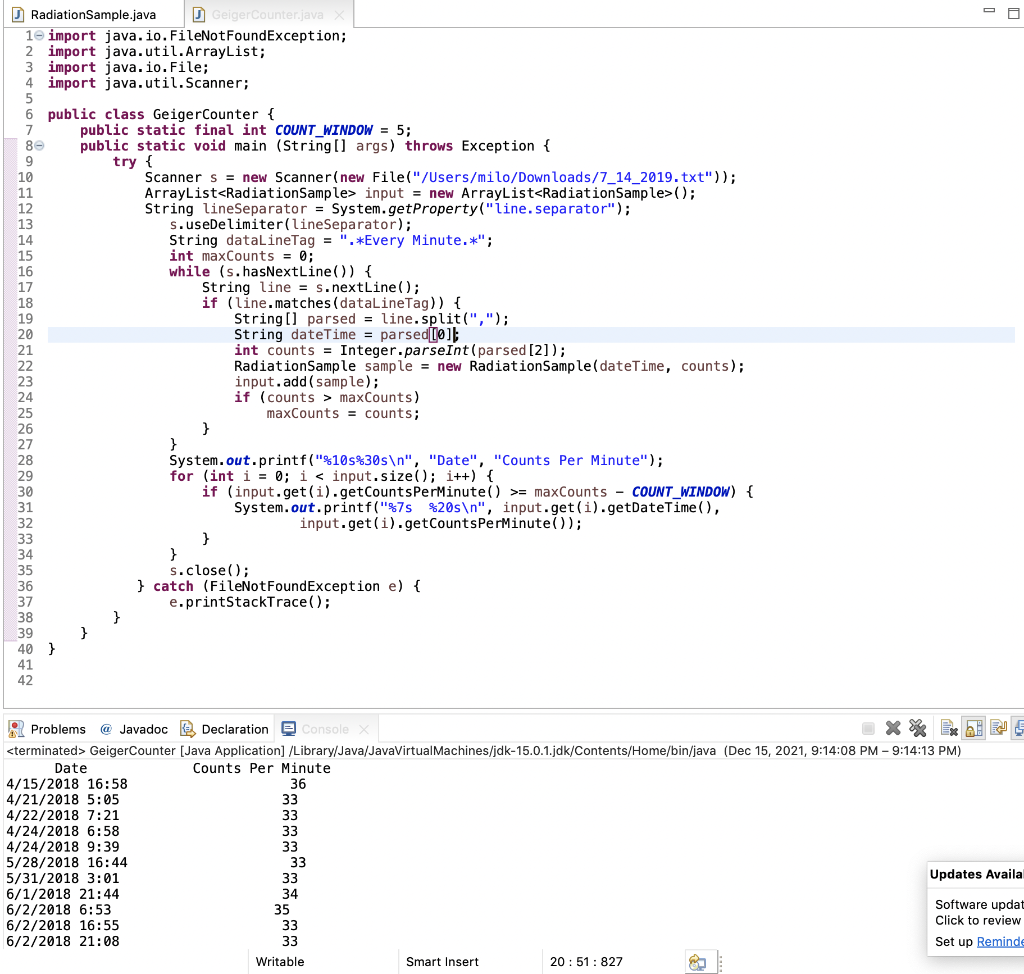 Solved For my program, the output is not align like I wanted | Chegg.com
