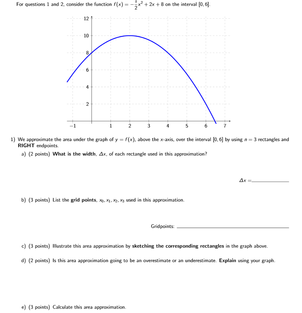 Solved For questions 1 and 2, consider the function f(x) = | Chegg.com