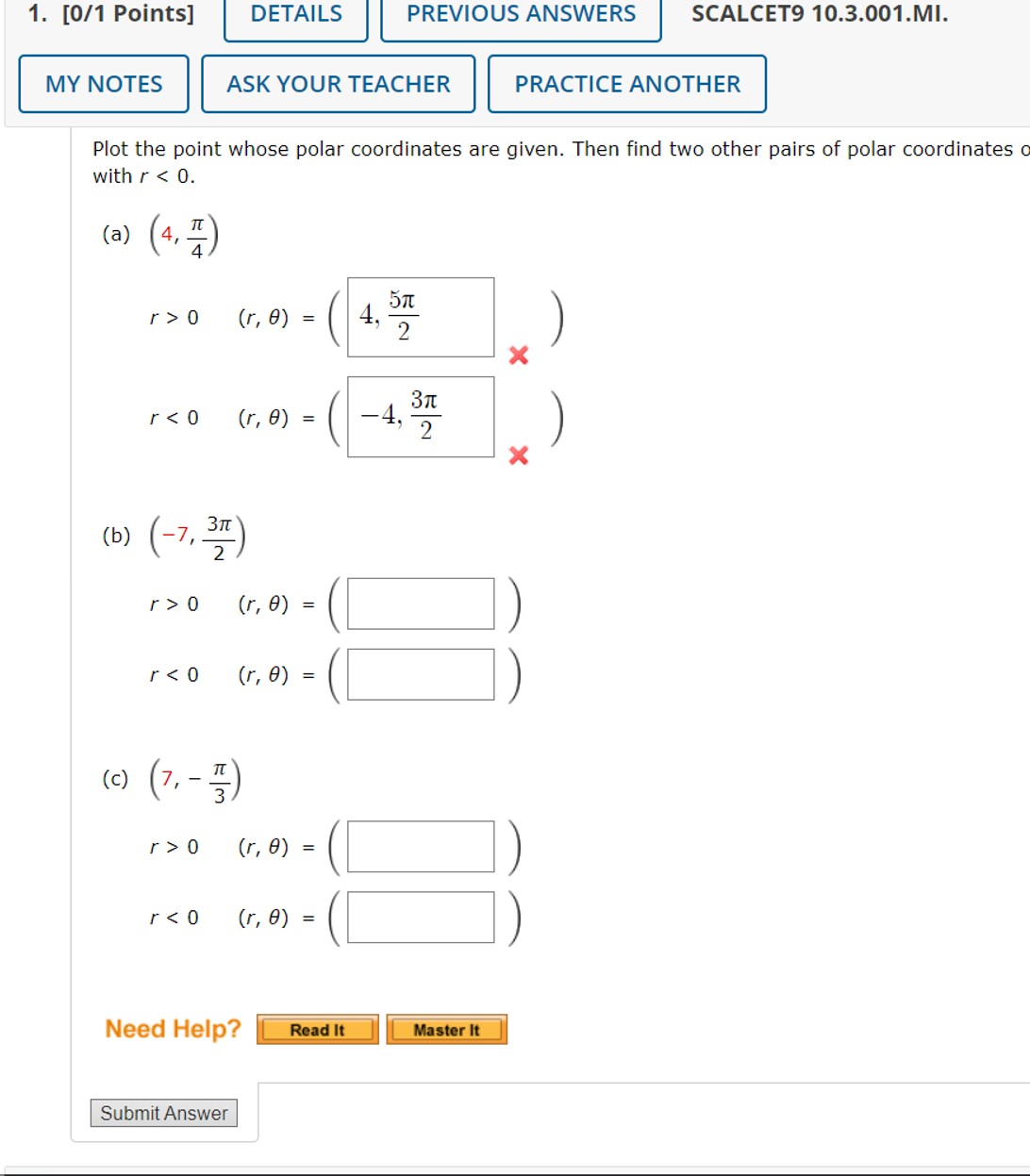 Solved Plot the point whose polar coordinates are given. | Chegg.com
