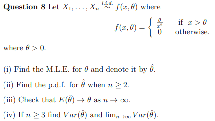 Solved Question 8 Let X1 F 0 0 Where F 0 0 Chegg Com