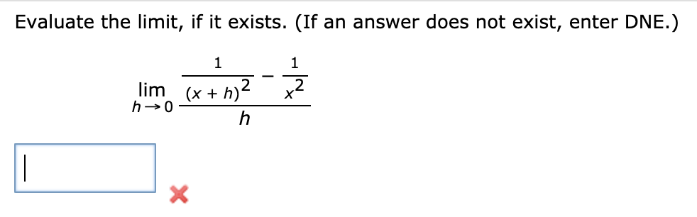 Solved Evaluate The Limit If It Exists If An Answer Does