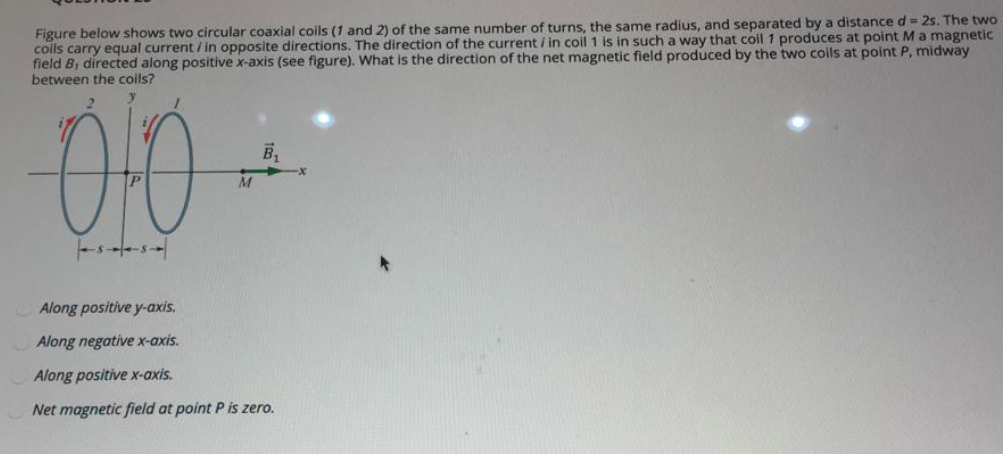 Solved Figure Below Shows Two Circular Coaxial Coils (1 And | Chegg.com