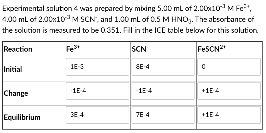 Solved Calculate the equilibrium constant, K, for each of | Chegg.com