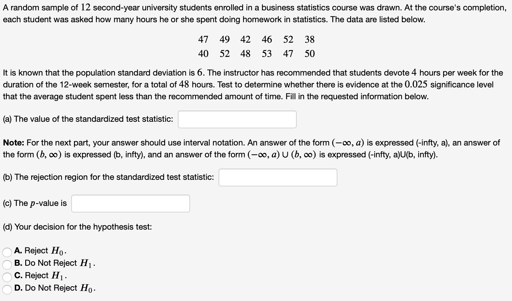 Solved A random sample of 12 second-year university students | Chegg.com