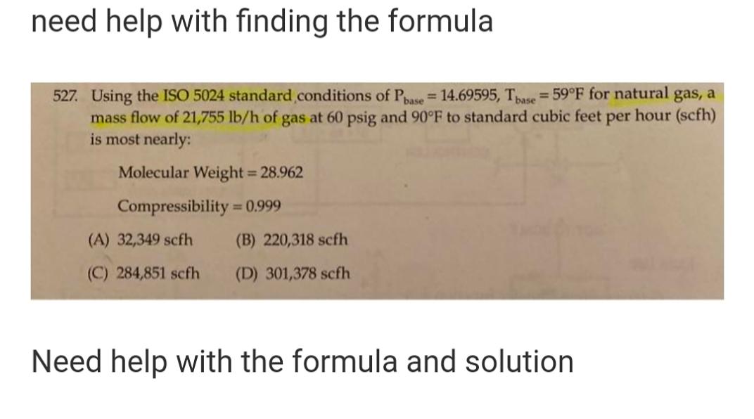 Solved need help with finding the formula 527. Using the ISO | Chegg.com