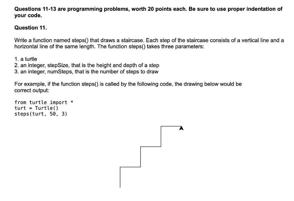 Solved Questions 11-13 are programming problems, worth 20 | Chegg.com