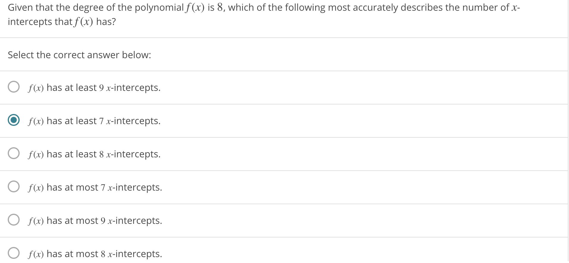 solved-given-that-the-degree-of-the-polynomial-f-x-is-8-chegg