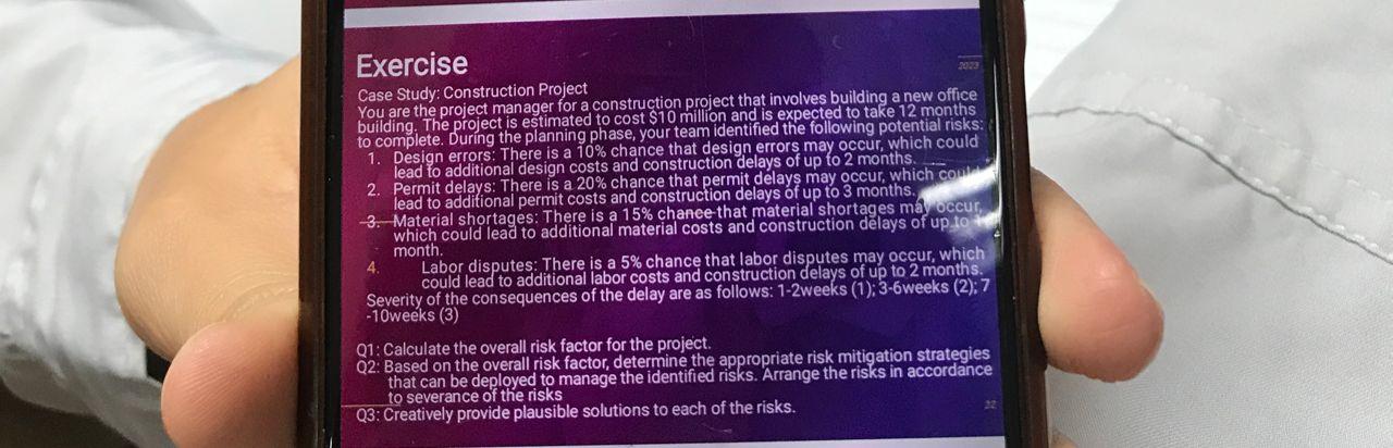 case study for construction project management