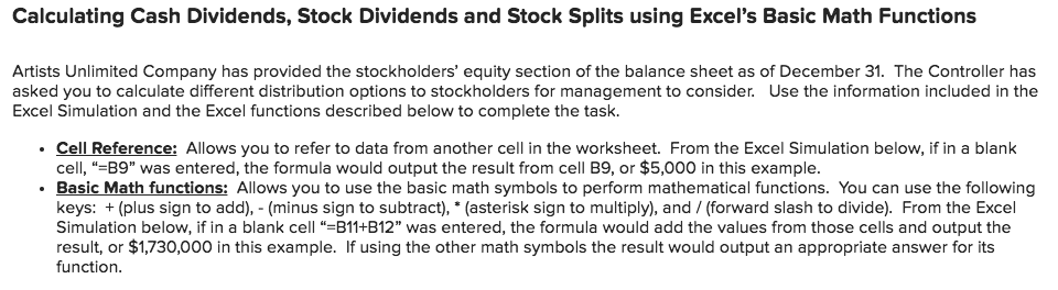 Solved Calculating Cash Dividends Stock Dividends And Stock Chegg