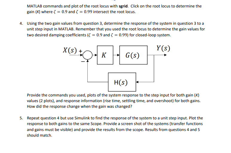 Solved 3. For This Problem, Use These Transfer Functions S | Chegg.com