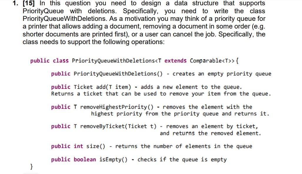 Solved 1. [15] In this question you need to design a data | Chegg.com