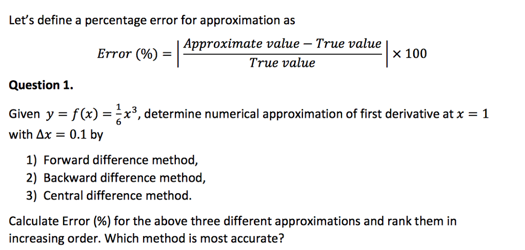 What Is Percentage Error In Science