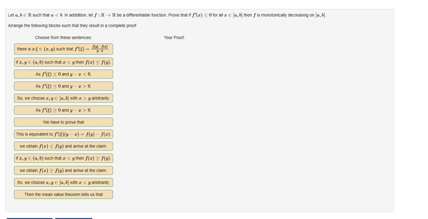 Solved Let A, B E R Such That A 0, So, We Choose X, Y € [a, | Chegg.com