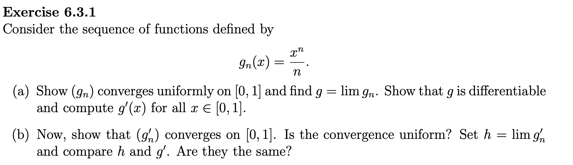 Solved Exercise 6.3.1 (a) ﻿and (b) | Chegg.com