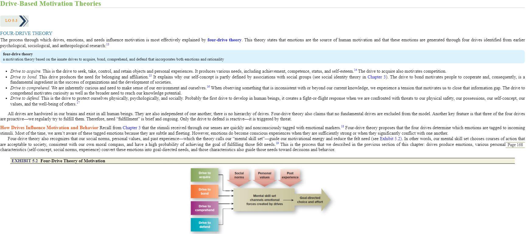 Solved Fourdrive theory that companies must