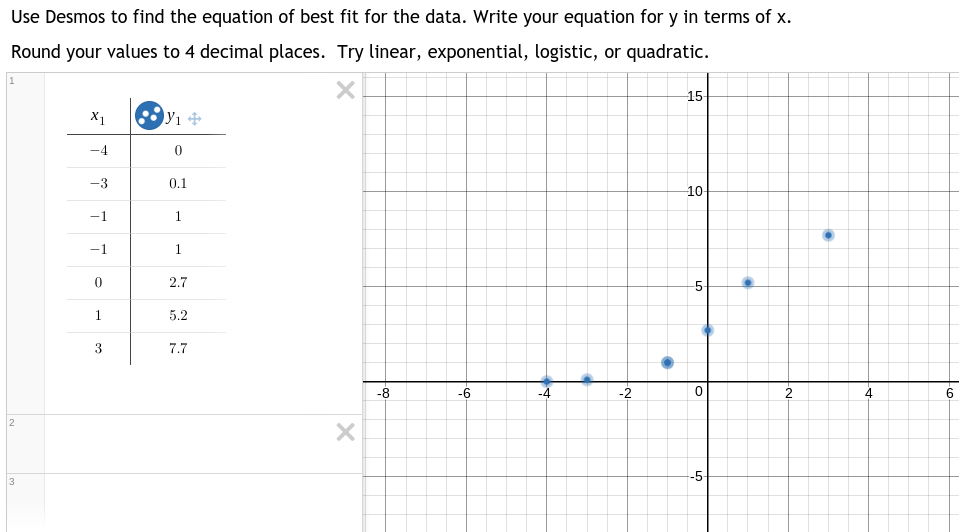 How to Find the Line of Best Fit in Desmos 