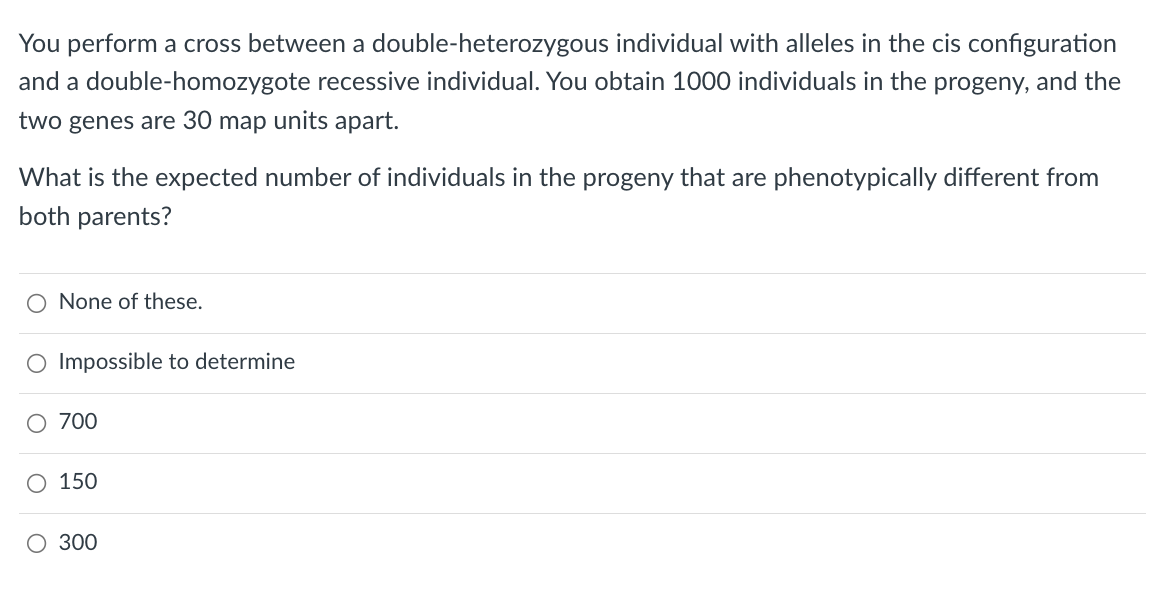 Solved You Perform A Cross Between A Double-heterozygous | Chegg.com