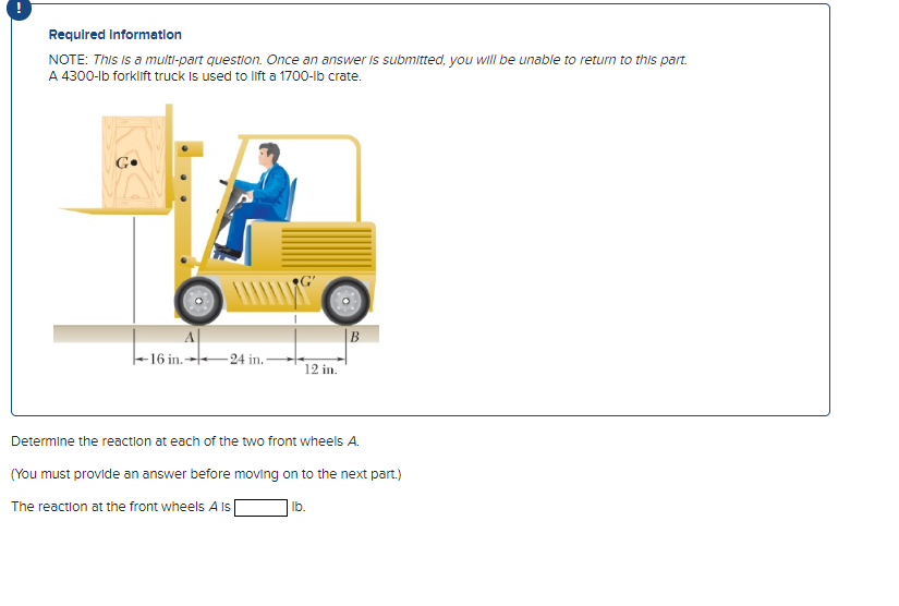 Solved Required Information NOTE: This is a multi-part | Chegg.com