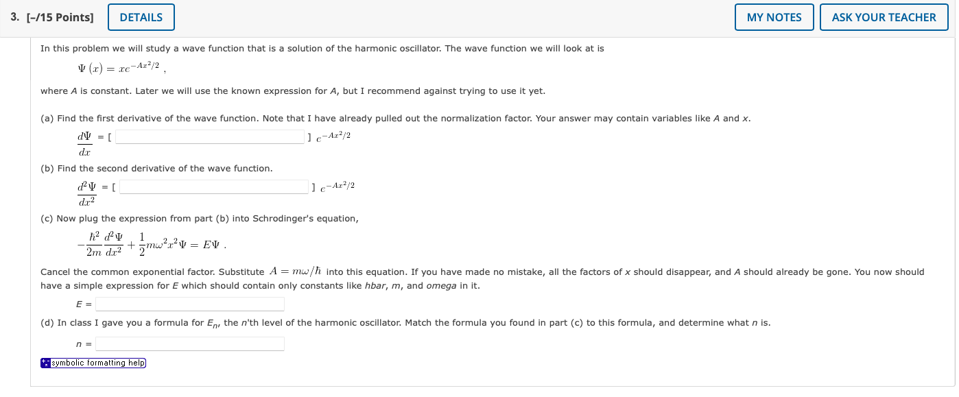 Solved In This Problem We Will Study A Wave Function That Is | Chegg.com