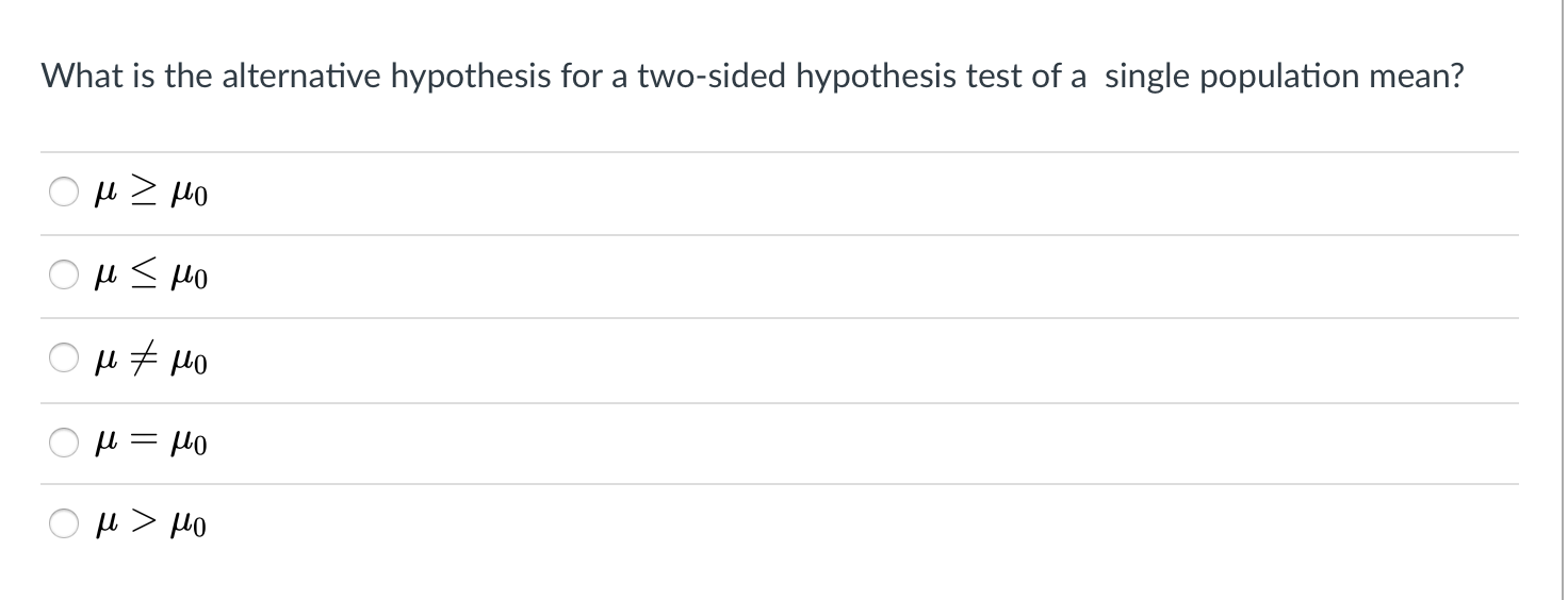 example of two sided alternative hypothesis