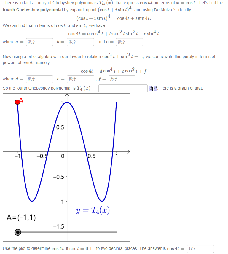 Solved There is in fact a family of Chebyshev polynomials | Chegg.com