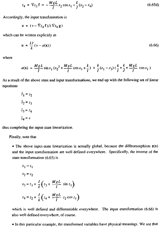 Using the nonlinear system from Example 6.10, design | Chegg.com