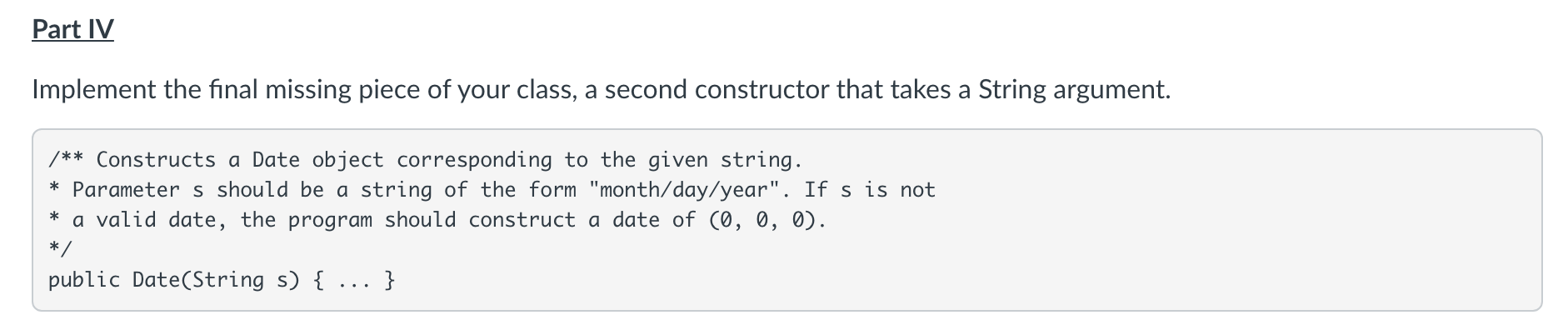 Solved Part I Implement the basic helper methods listed | Chegg.com