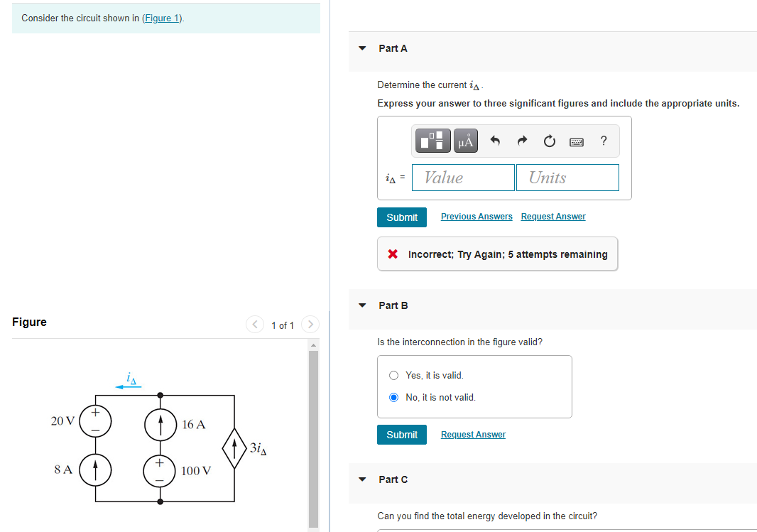 Solved Consider the circuit shown in (Figure 1). Part A | Chegg.com