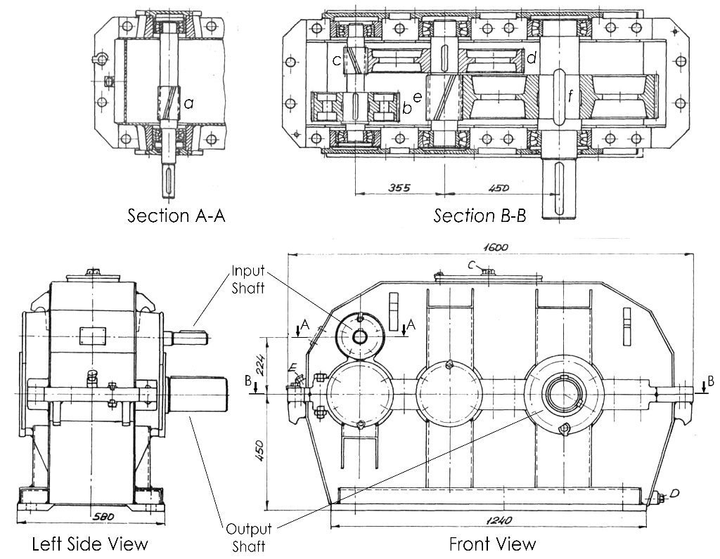 Solved Draw the FBD of the spur gear triple reduction
