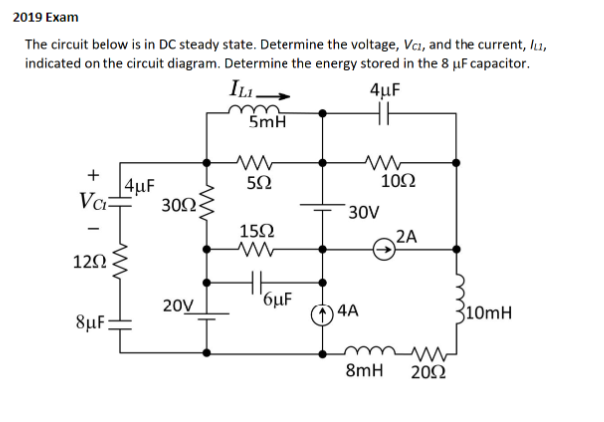 Solved The circuit below is in DC steady state. Determine | Chegg.com